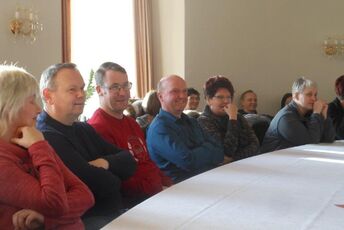 Im Eiersaal des Gutshauses