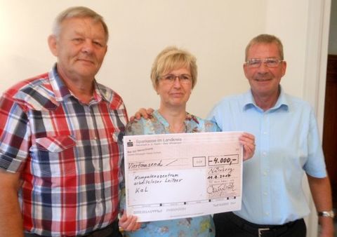 Spende für Kompetenzzentrum arbeitsloser Loitzer